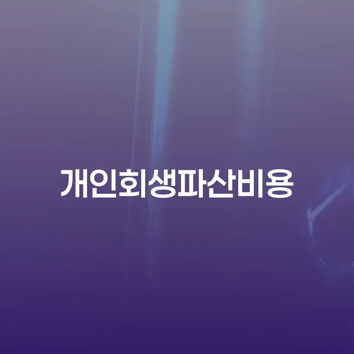 파산신청비용 개인회생 처리방법 성공은