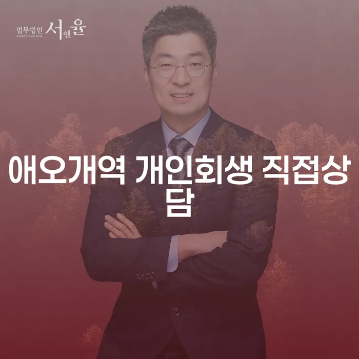 애오개역 개인회생 직접상담