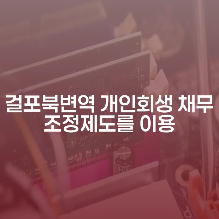 걸포북변역 개인회생 채무조정제도를 이용