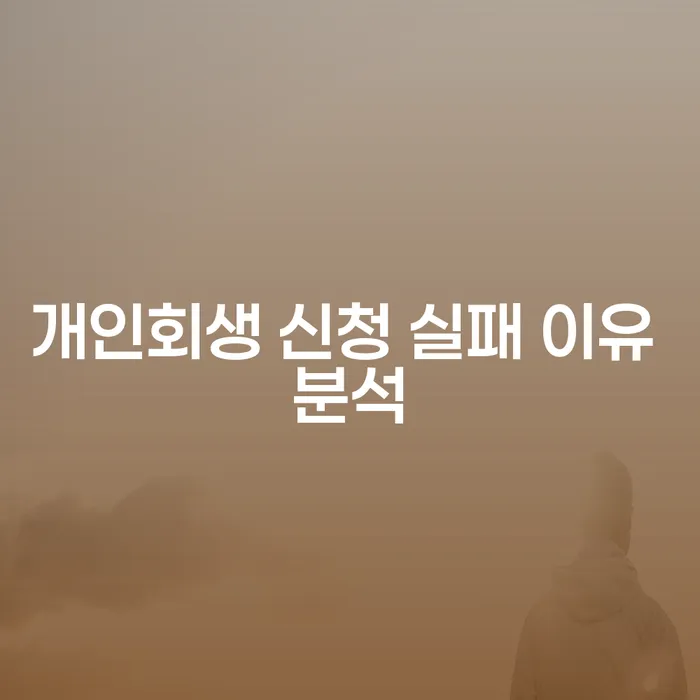 개인회생 신청 실패 이유는 무엇일까?